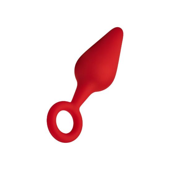 Image de F-10: SILICONE PLUG W/ PULL RING - Rouge petit