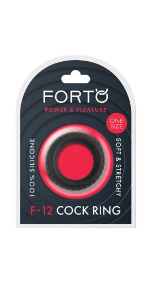 Image de F-12: 35MM 100% LIQUID SILICONE C-RING - Noir