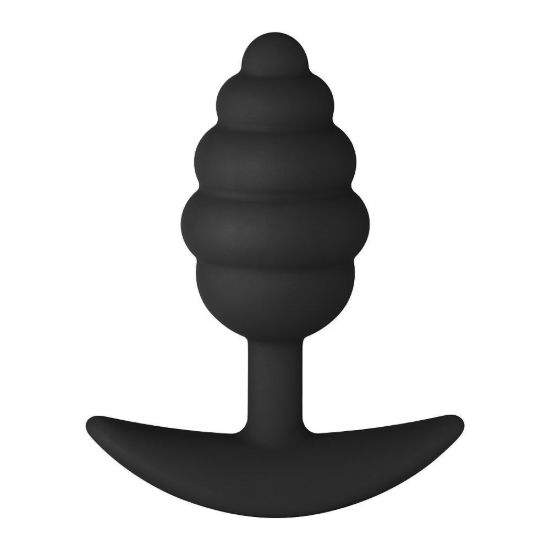 Image de F-83: SPIR PLUG 100% SILICONE - Noir