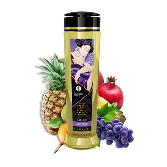 Image de SHUNGA - HUILE MASSAGE -  LIBIDO-FRUITS EXOTIQUES