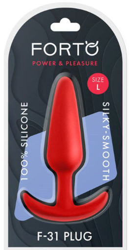 Picture of F-31: 100% SILICONE PLUG - Red - Large