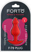 Picture of F-78: POINTEE 100% SILICONE PLUG - Red Small