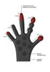 Image de Silicone Stimulation Glove - Black- Fist it - Shots
