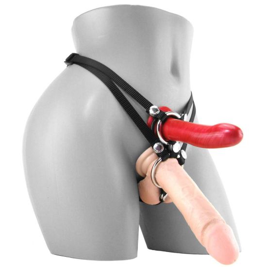 Image de Ménage a Trois Strap-On & Dildo Set