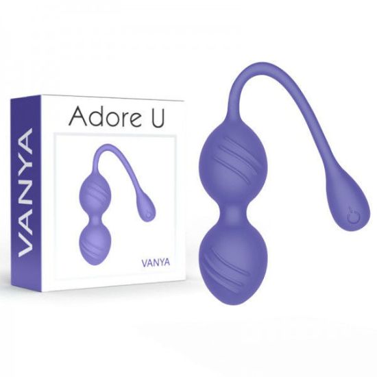 Image de ADORE U - VIBRATING KEGEL BALLS VANYA - PURPLE