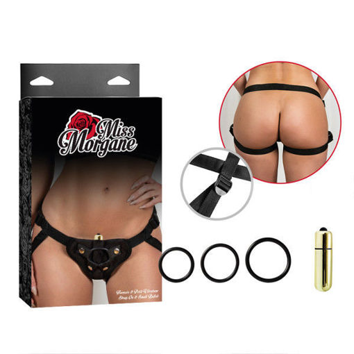 Picture of MISS MORGANE - STRAP-ON & SMALL BULLET - BLACK