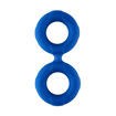 Picture of DOUBLE RING (LIQUID SILICONE)- BLUE - LARGE
