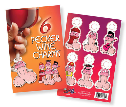 Picture of Willy Pecker Wine Charms