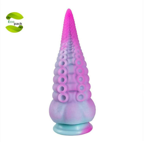 Picture of Octopus Tentacle silicone dildo purple Ecopack