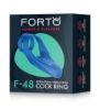 Image de F-48: VIBRATING PERINEUM DOUBLE C-RING- Bleu