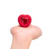Image de B-Vibe - Vibrating Heart Jewel Plug M/L - Rouge