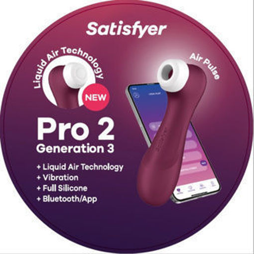 Image de Satisfyer - Pro 2 Generation 3 With App Wine Red