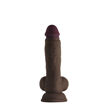 Picture of SHAFT- Model A 7.5" Liquid Silicone Dong W/Balls - Mahogany