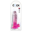 King-Cock-Clear-7-With-Balls-Pink