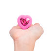 Picture of B-Vibe - Vibrating Heart Jewel Plug S/M - Rose