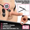 Image de Size Matters - 2'' Vibrating Realistic Penis Sheath Remote - Beige