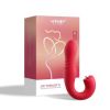 Vibrateur Joi Thrust 2 G-spot à poussées et langue clitoridienne, 9 modes, étanche IPX7, contrôle via application, rouge