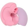 Vibromasseur compact double extrémité Pout & Play par Blush, silicone body-safe, 10 réglages, waterproof, rechargeable, couleur rose, discret et portable