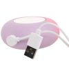 Vibromasseur compact double extrémité Pout & Play par Blush, silicone body-safe, 10 réglages, waterproof, rechargeable, couleur rose, discret et portable