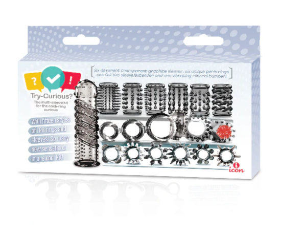 Image de Try-Curious – Cock Ring and Sleeve Set