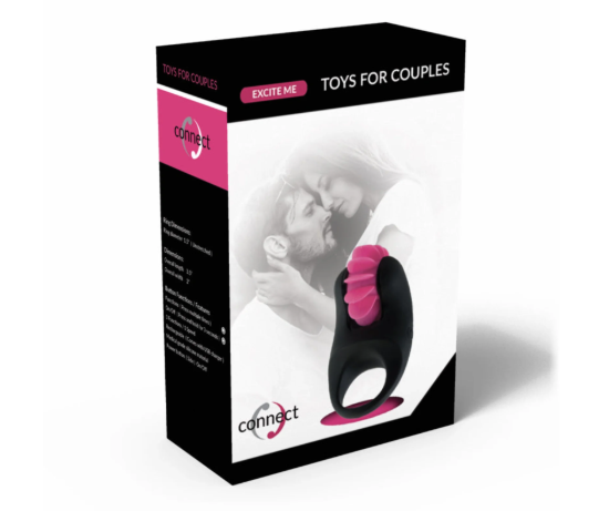 Image de Connect Excite Me Licking Cock Ring – Black