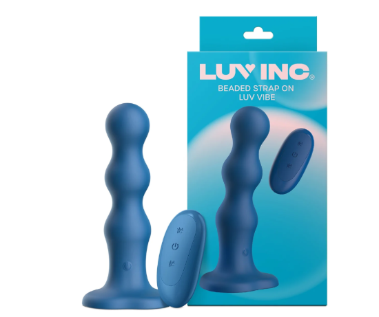 Image de Beaded Strap-On Luv Vibe – Bleu