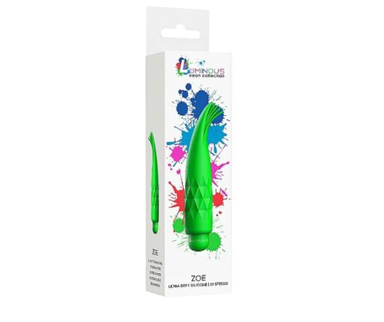 Image de Cadeau à l'achat - Zoe - ABS Bullet With Silicone Sleeve - 10-Speeds - Green