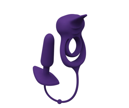 Image de Humper – Purple | Anneau C double rechargeable avec plug anal