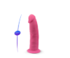 Image de SilexD – Model 2 – 6 po – Rose phosphorescent – Dildo thermoréactif en silicone premium