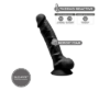 Image de 🖤 SilexD – Model 1 – 7 po – Dildo réaliste – Noir