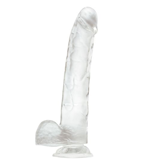 Image de Luke Dildo 12po Avec Testicules - Transparent