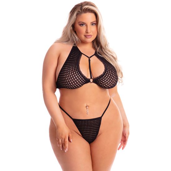 Image de 2pc Real Me Bralette Set – Black – Queen