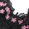 Image de 🌸Embroidery Flower – Noir – 2XL