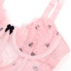 Image de Sexy Heart Mesh – Rose – 2XL
