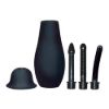 Image de Douche intime (poire lavement) 100 ml + 3 embouts – Noir