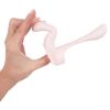 Image de Couple’s Vibrator (double extrémité : rigide + flexible) – Rose pâle