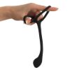Image de Cock & Ball Ring avec Plug P-Spot (3-en-1) – Noir