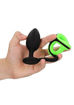 Picture of Butt Plug with Cock Ring & Ball Strap - Glow in the dark