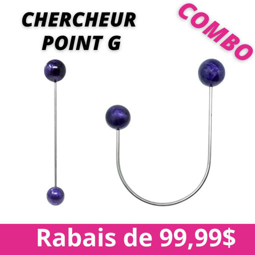 Picture of Combo G Pleasure finder J-Balls- purple + G Pleasure Finder - purple