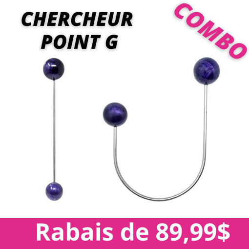Picture of Combo G Pleasure finder J-Balls- purple + G Pleasure Finder - purple
