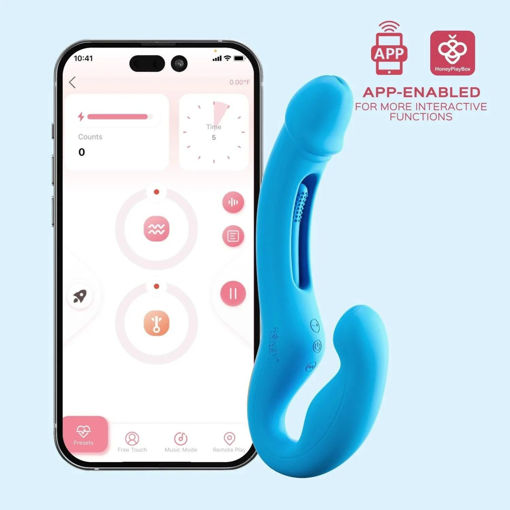 Picture of Harmony Duo App -Controlled Tapping Strapless Strap-on- Blue