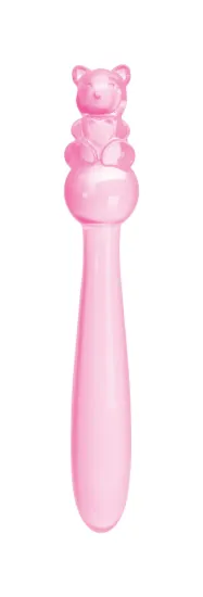 Image de Teddy Dildo en Verre (Rose)