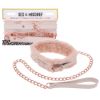 Image de Collier en fausse fourrure + Laisse (Rose Gold)