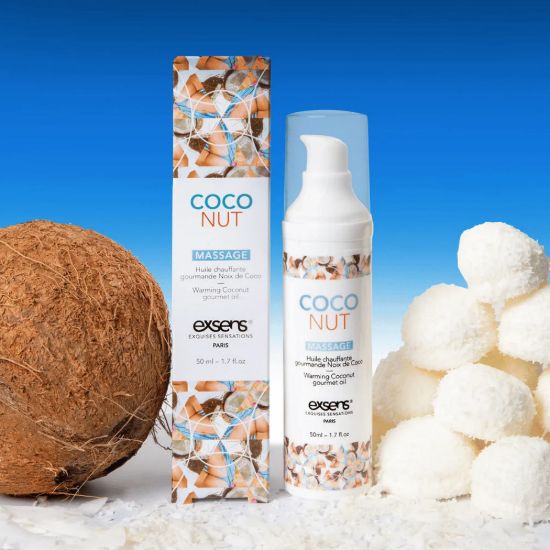 Image de Huile de massage chauffante gourmande – Noix de coco
