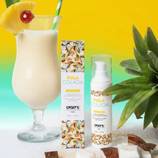 Image de Huile de massage chauffante gourmande – Pina Colada